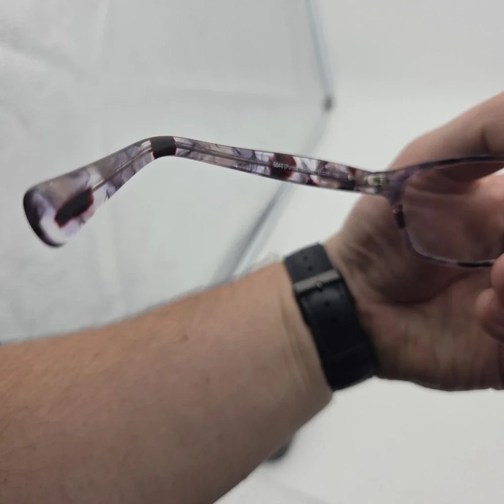 COACH HC6065 5548 Purple Tortoise Rectangle Women's 51 mm Eyeglasses W/ Case